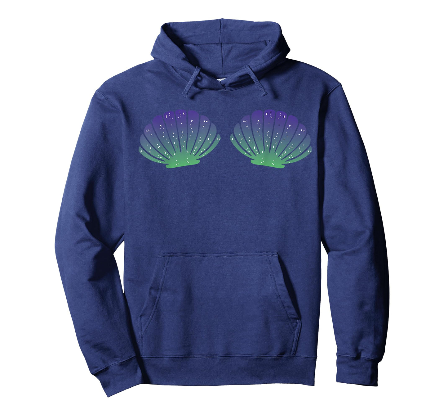 Mermaid Halloween Costume For Women Sea Shells Bra Girls T-Shirt