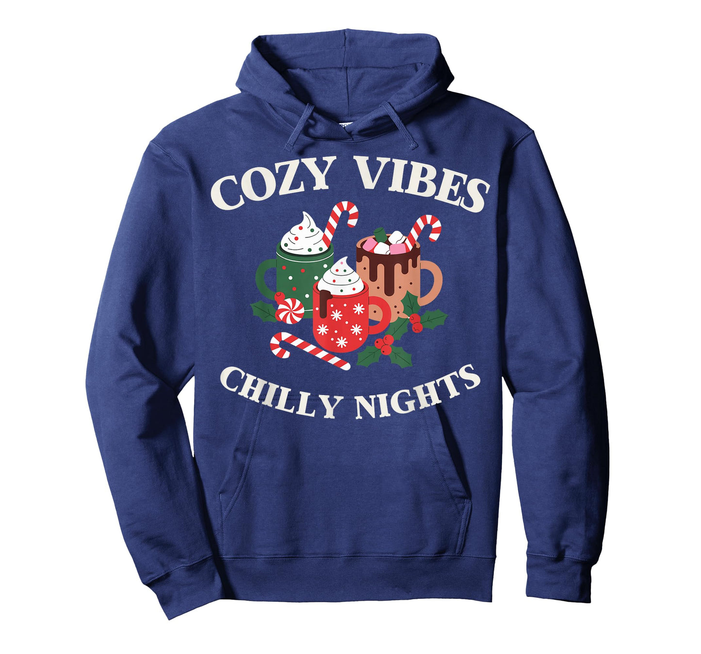 Cozy Vibes Chilly Nights Holiday Cocoa Art T-Shirt