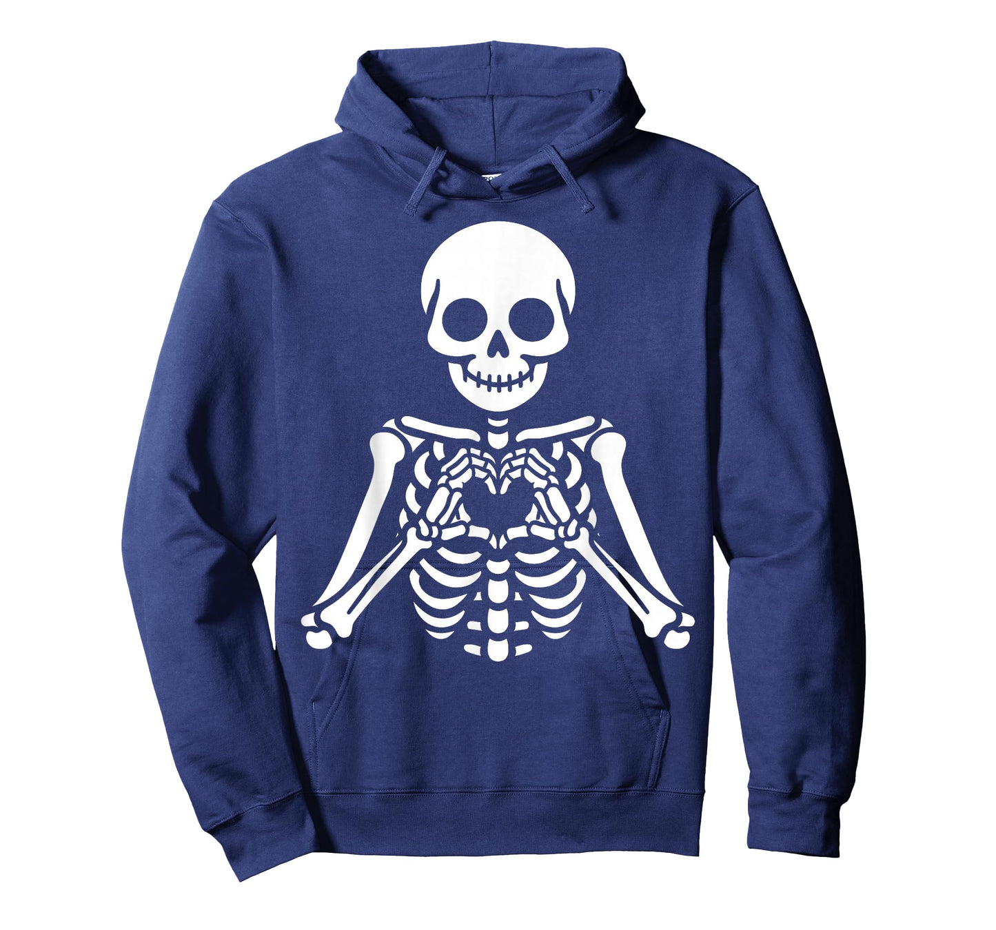 Skeleton Hands Heart Sign Retro Halloween Skeleton Hand Sign T-Shirt