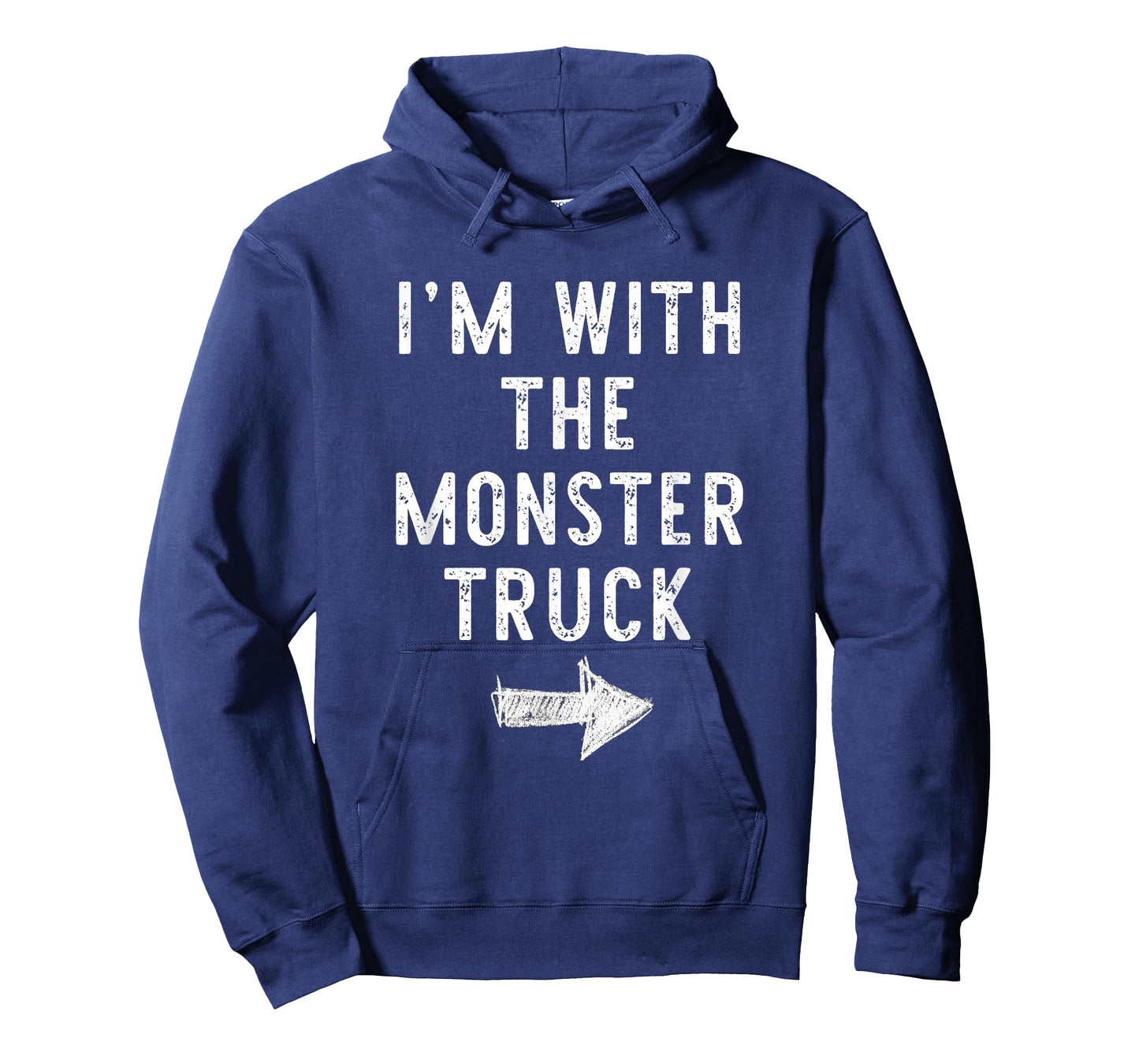 I'm With The Monster Truck Costume Halloween Matching Couple T-Shirt