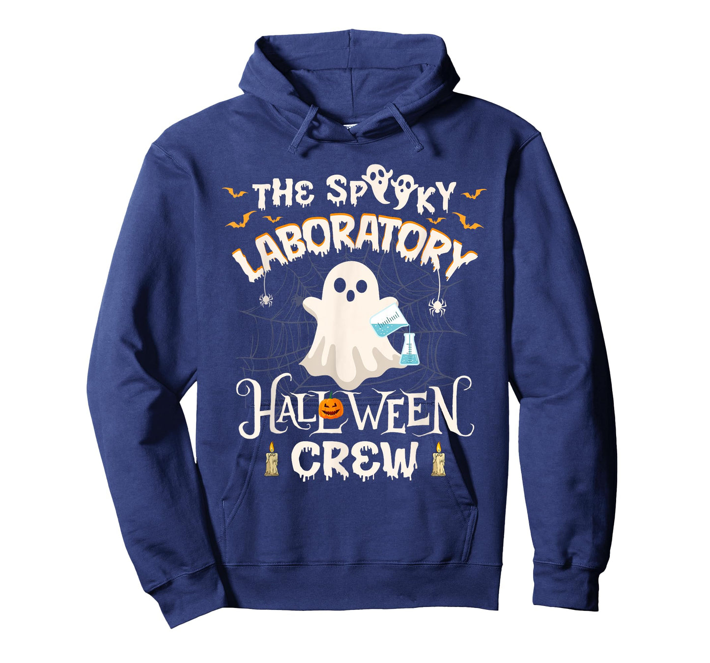 Funny Ghost The Spooky Laboratory Halloween Crew Lab Tech T-Shirt