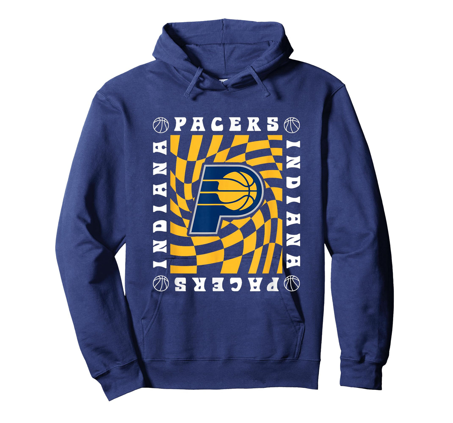NBA Indiana Pacers Retro Checkerboard Wave T-Shirt