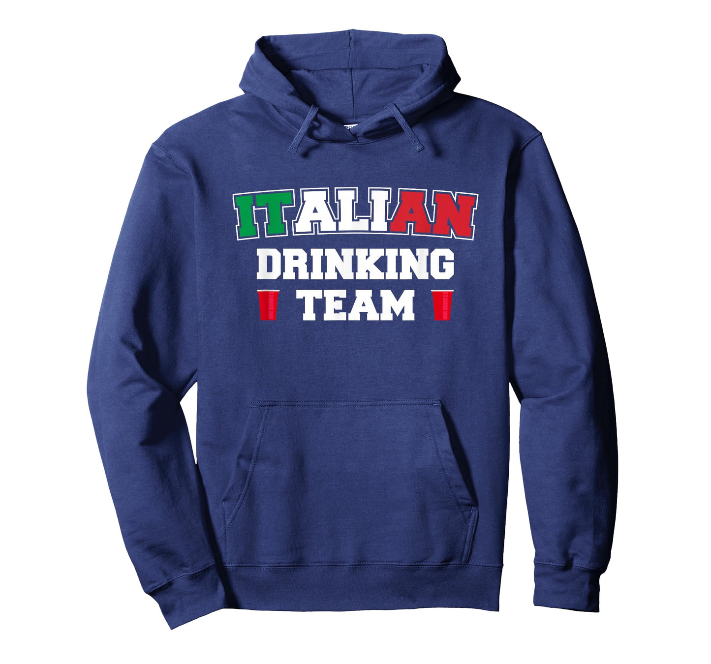 Italian Drinking Team Funny Drinking Beer Lover Beer Pong T-Shirt