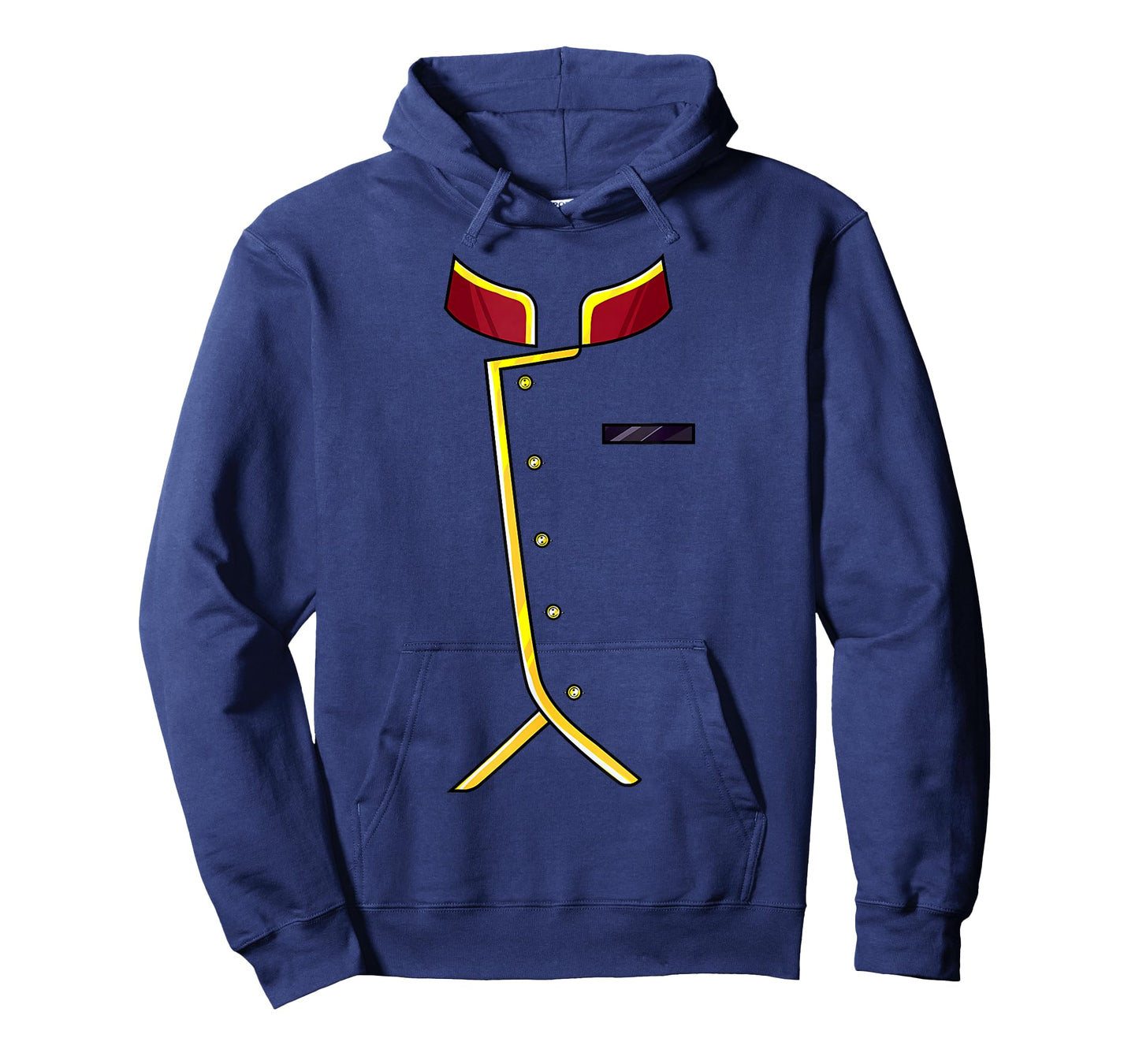 Funny Halloween Hotel Bellhop Easy Lazy Cosplay Red Costume T-Shirt