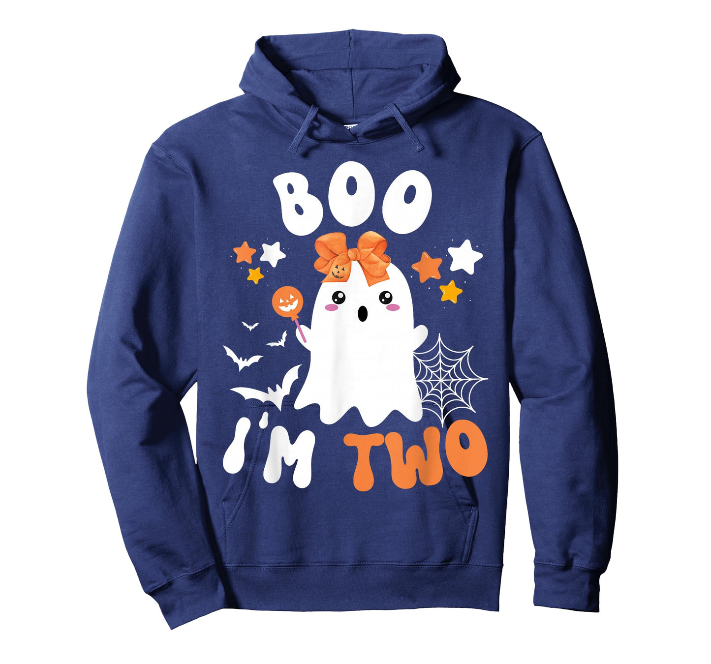 Boo I'm Two 2nd Birthday Girl-Cute Halloween Ghost Birthday T-Shirt
