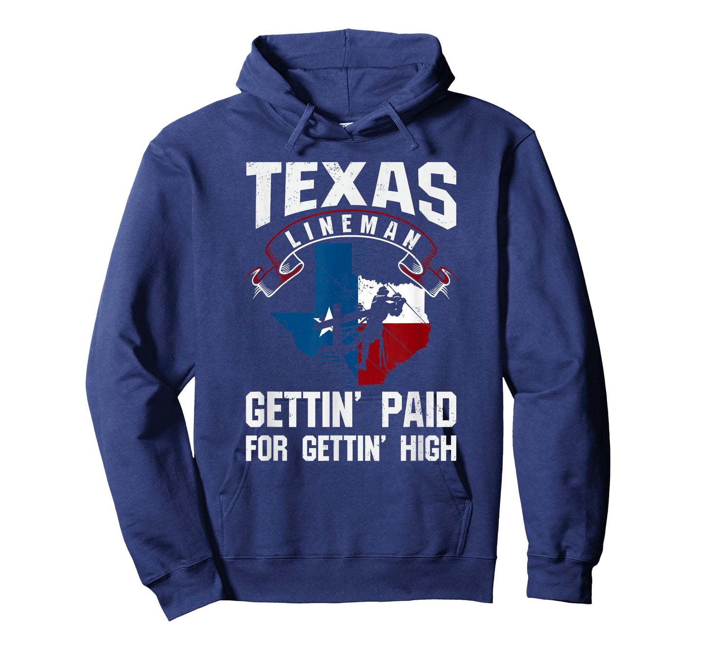 Funny Texas Lineman - Gettin' Paid For Gettin' High T-Shirt