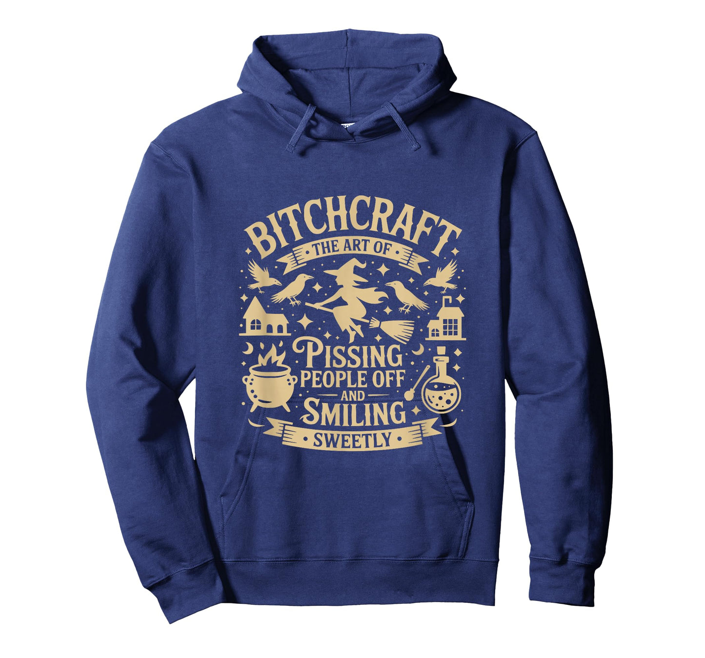 Bitchcraft Funny Witch Witchy Spooky Season Happy Halloween T-Shirt