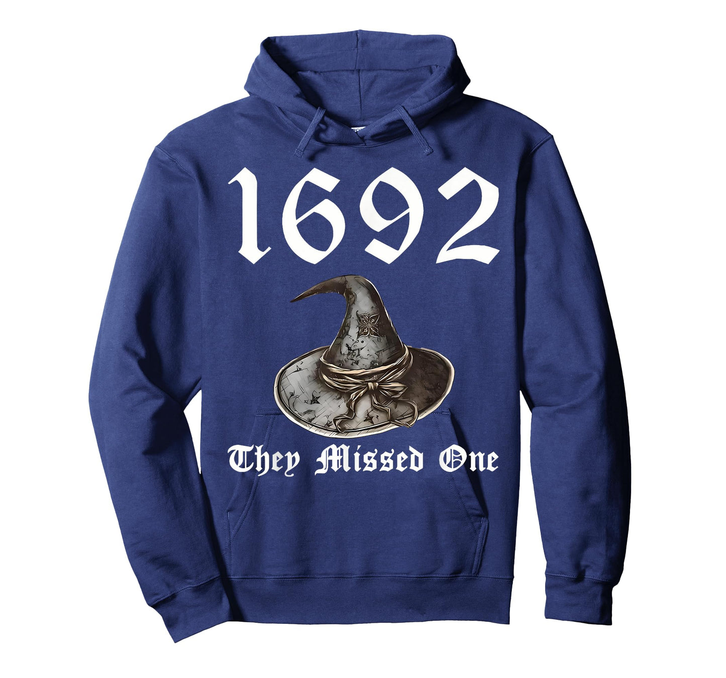 1692 They Missed One Witch Hat Spooky Season Happy Halloween T-Shirt