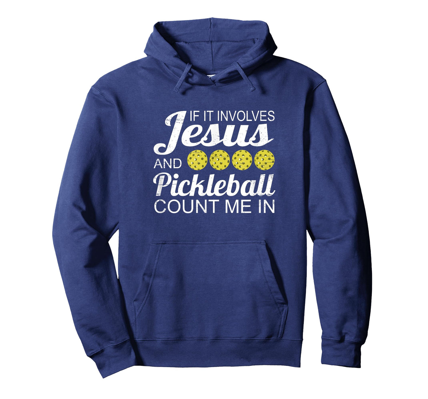 Distressed Jesus Pickleball Player Worship Church Graphic T-Shirt