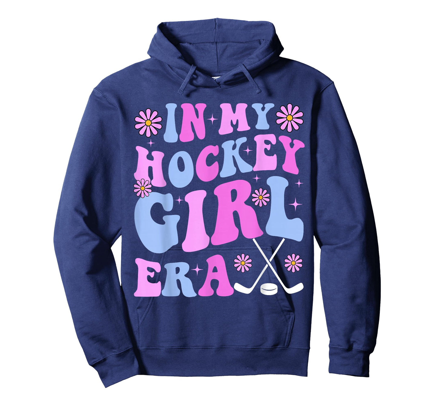 In My Hockey Girl Era Groovy Game Day Hockey T-Shirt
