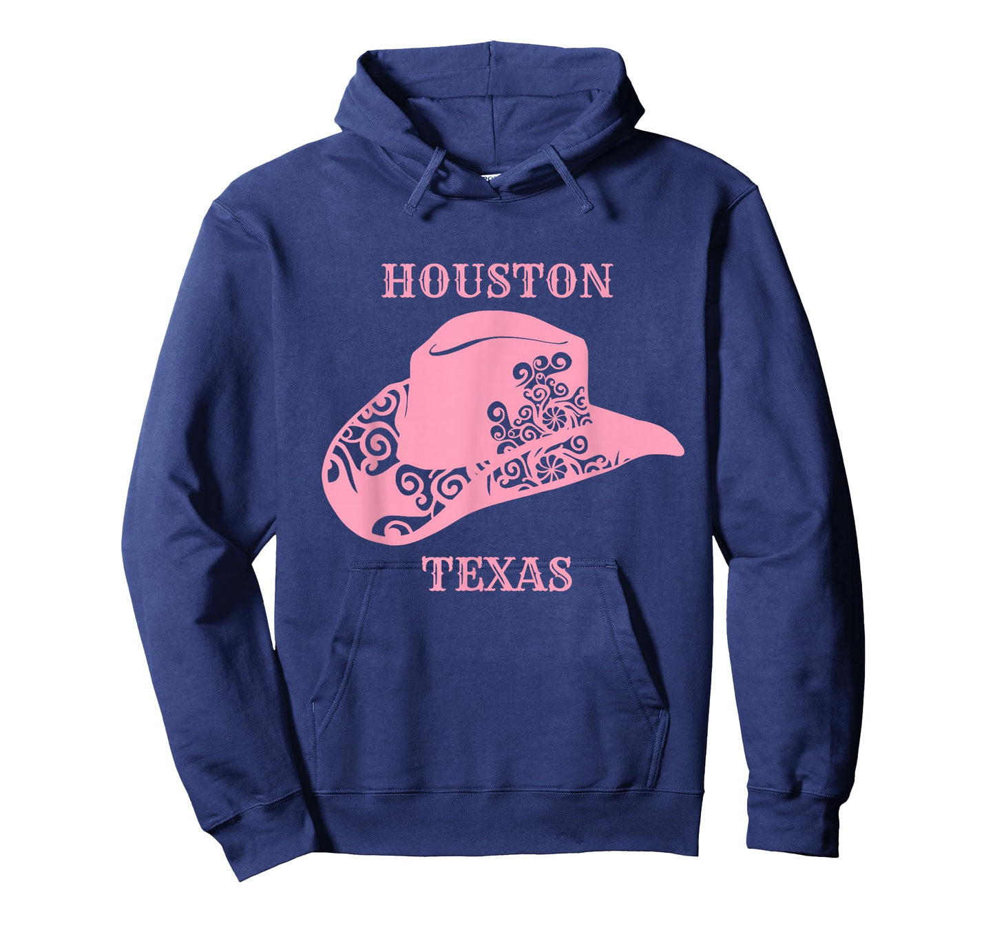 Pink Houston Texas Cowgirl Hat T-Shirt