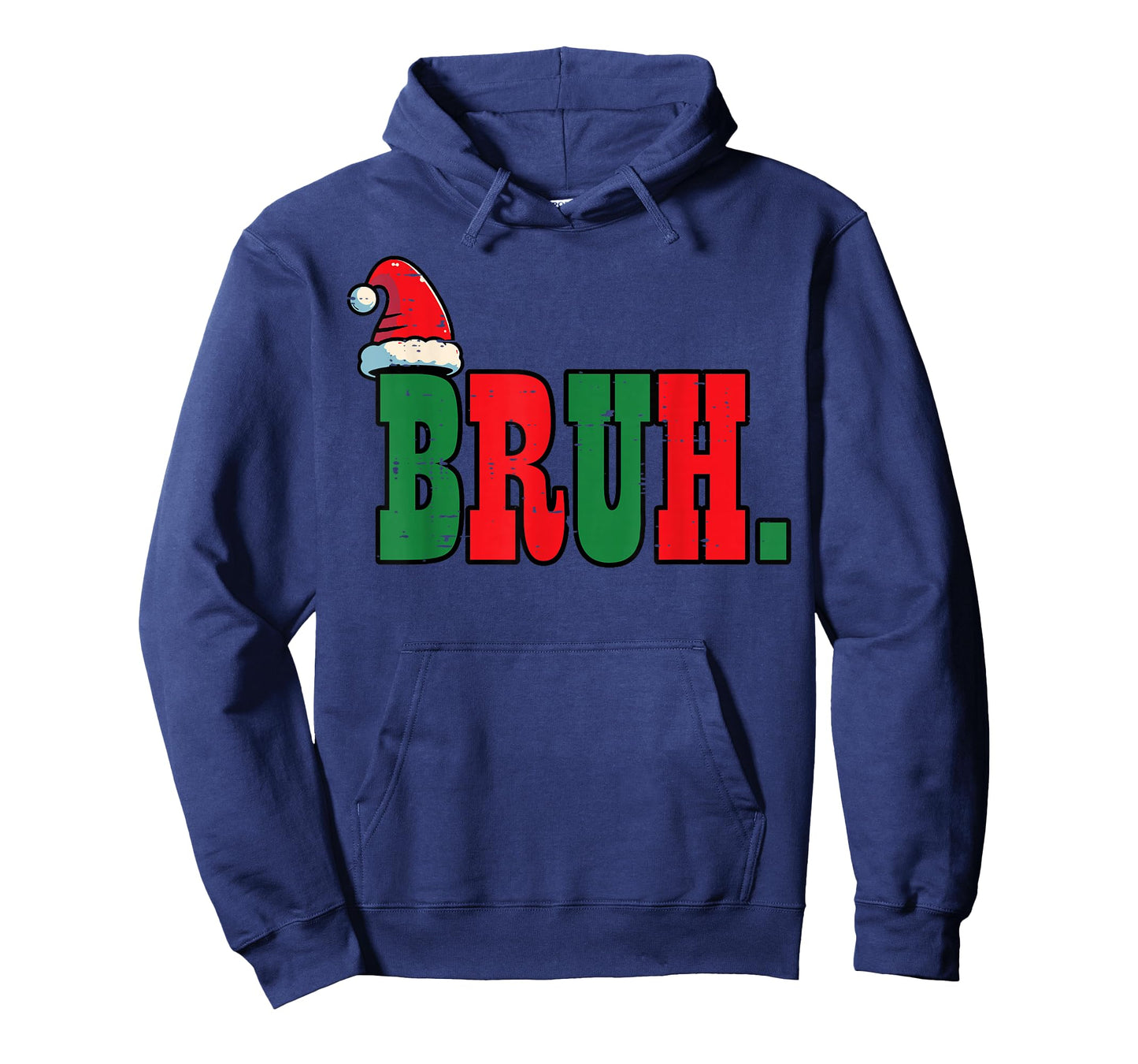 Christmas Bruh Santa Hat Xmas Meme Men Boys Kids Women Teens T-Shirt
