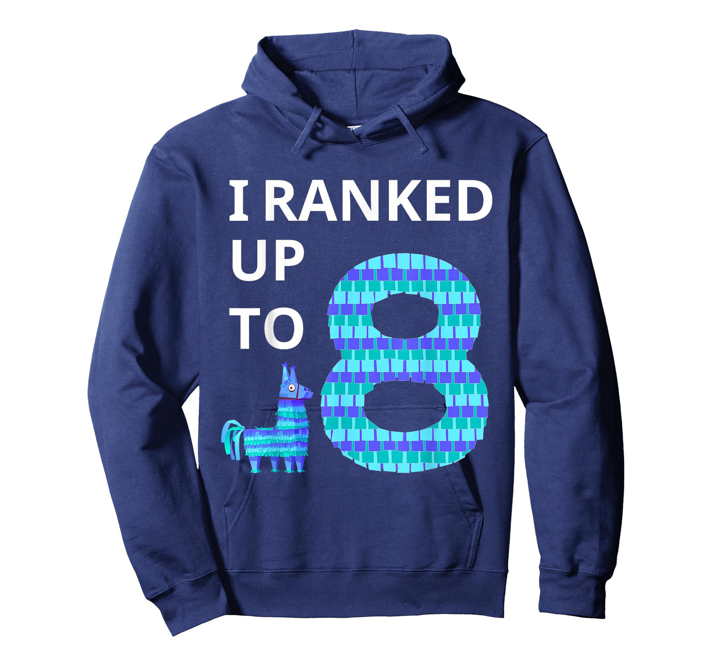 I Ranked Up To 8 Birthday Video Game Llama Piñata Birthday T-Shirt