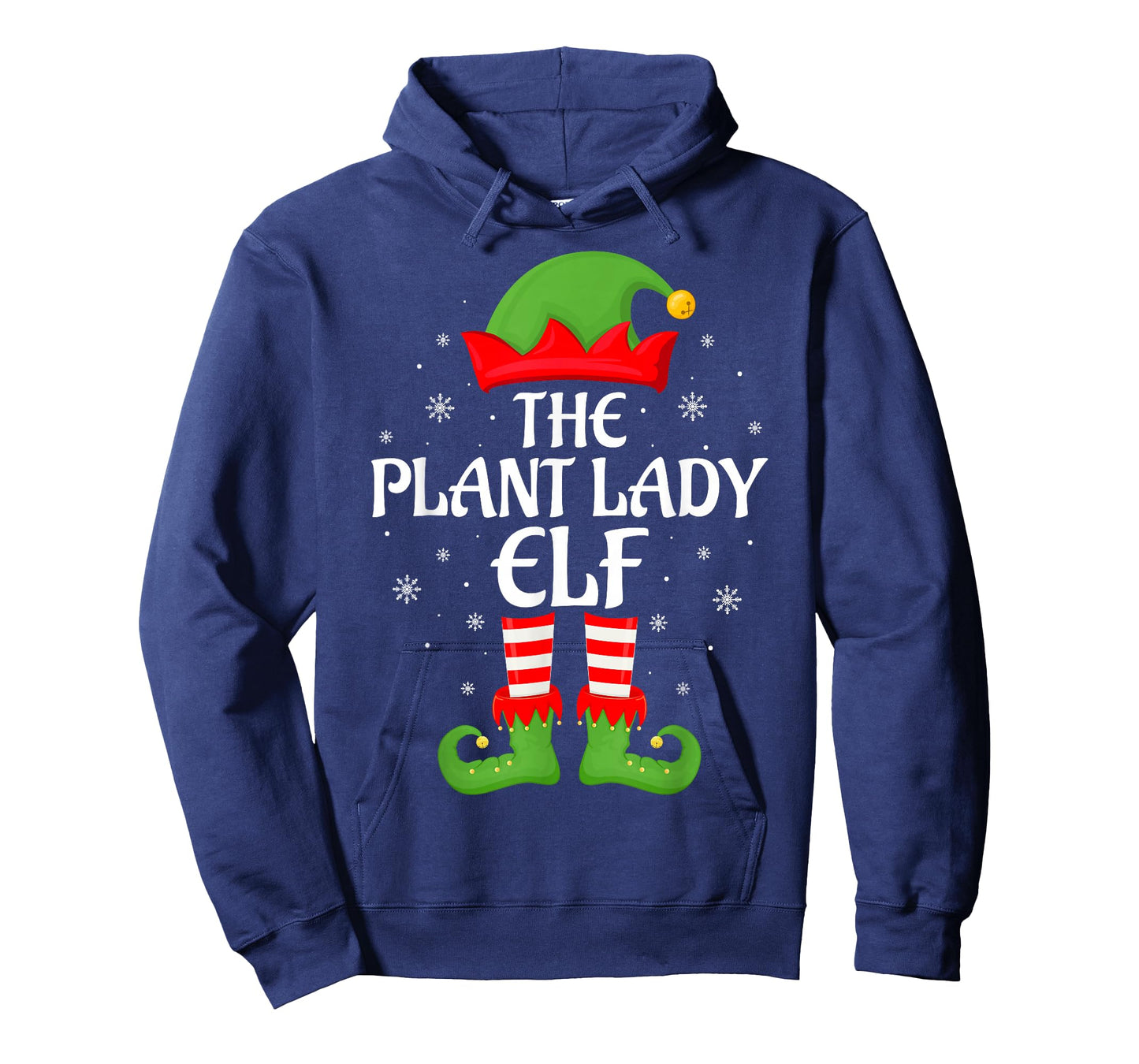 Plant Lady Elf Xmas Family Matching Elf Squad Christmas T-Shirt