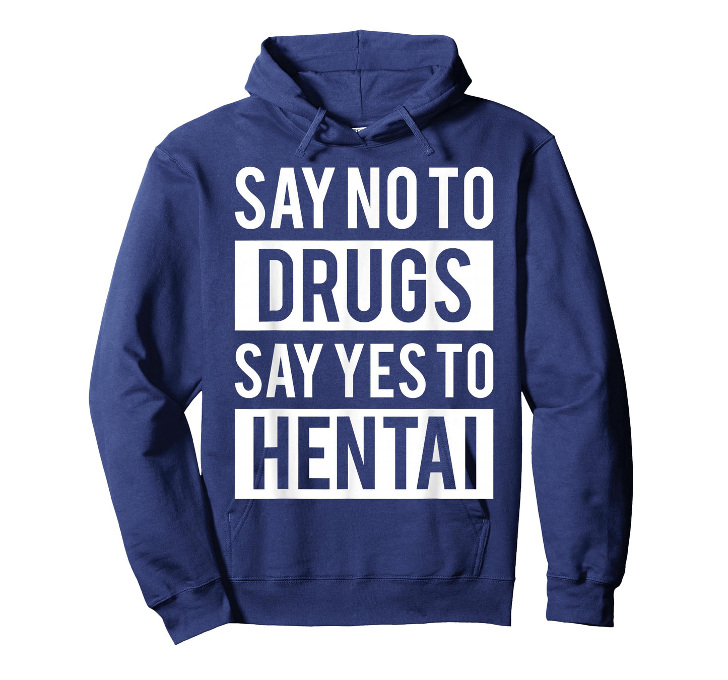 Funny Hentai Anime T-Shirt - No to Drugs Yes to Hentai Tee T-Shirt