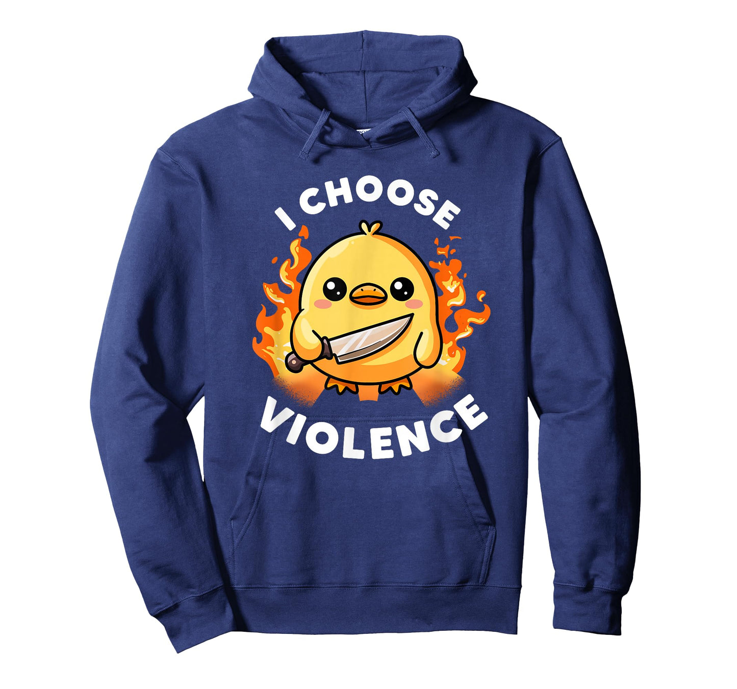 I Choose Violence Today Duck Irony And Sarcasm Funny Duck T-Shirt