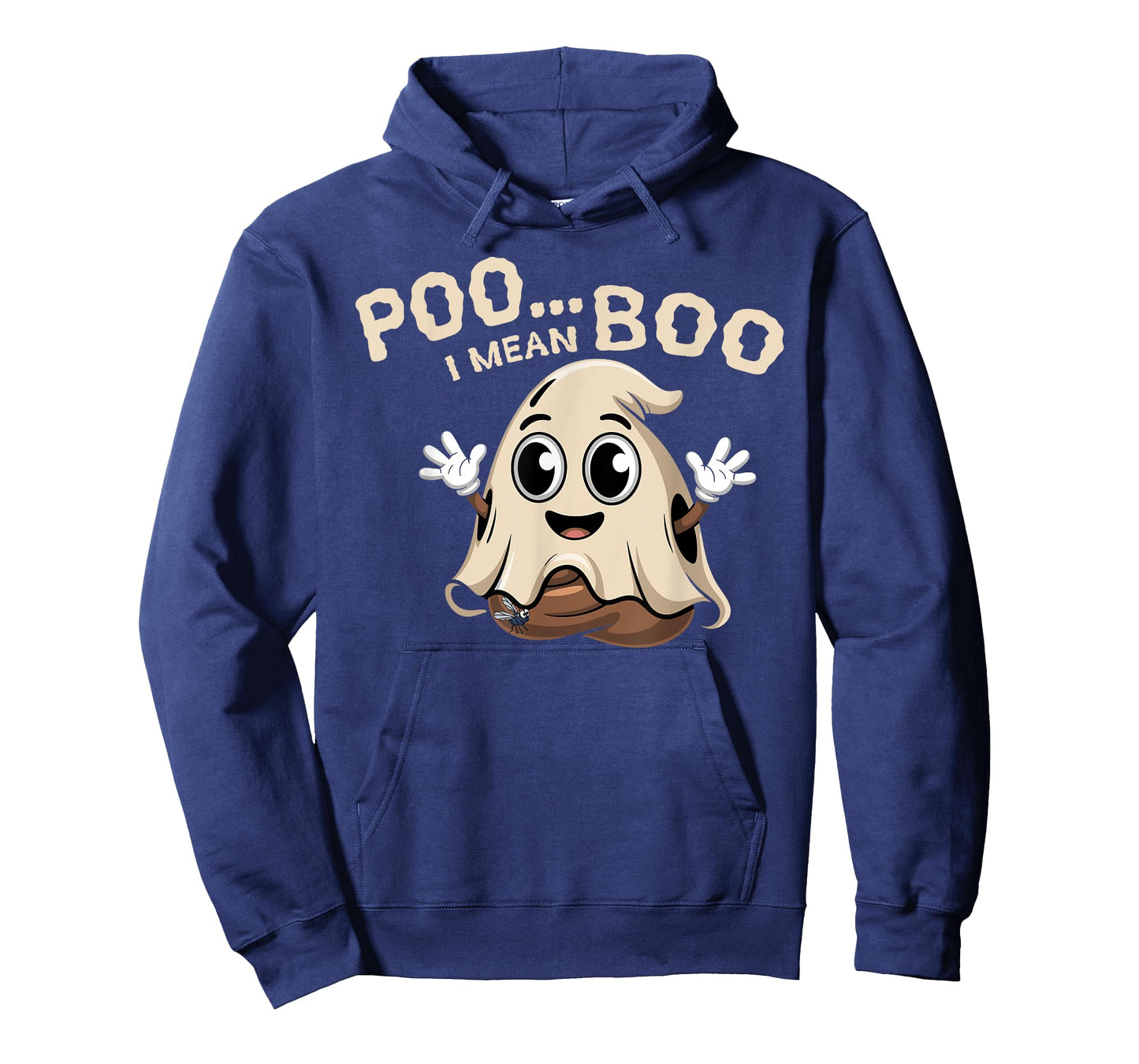 Poop Emoticon Poo Ghost Halloween Costume Kid Poo I Mean Boo T-Shirt