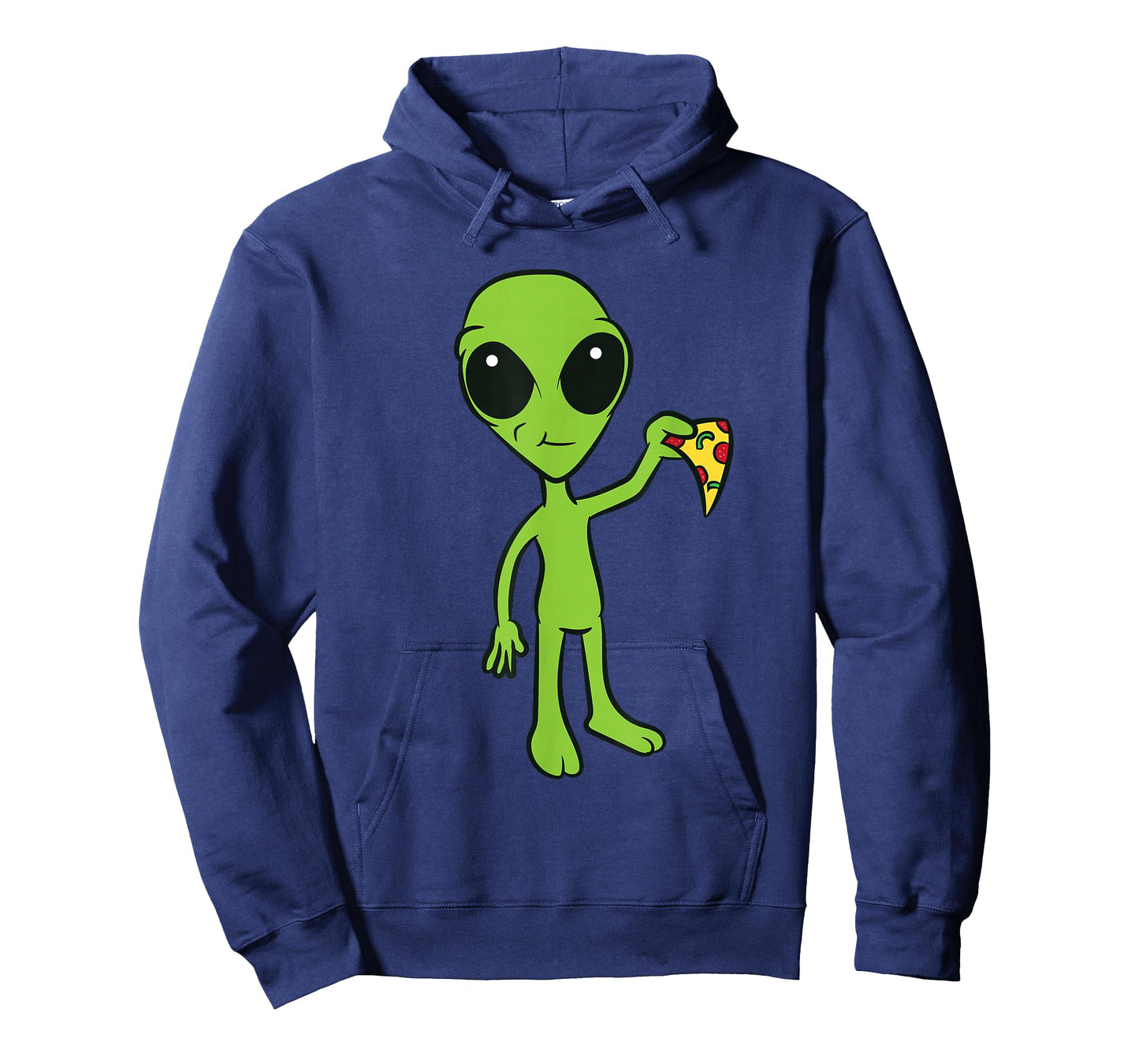 Alien With Pizza Slice Ufo Cute Alien Eating Pizza T-Shirt