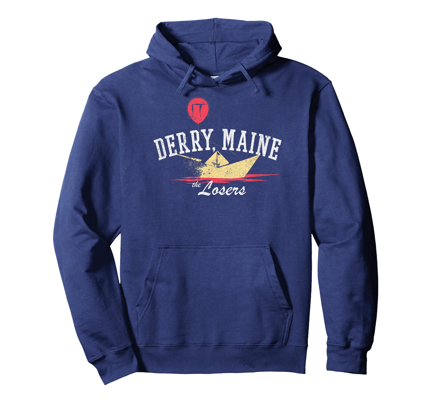 IT Derry Maine Losers Paper Boat and Balloon Horror Movie T-Shirt