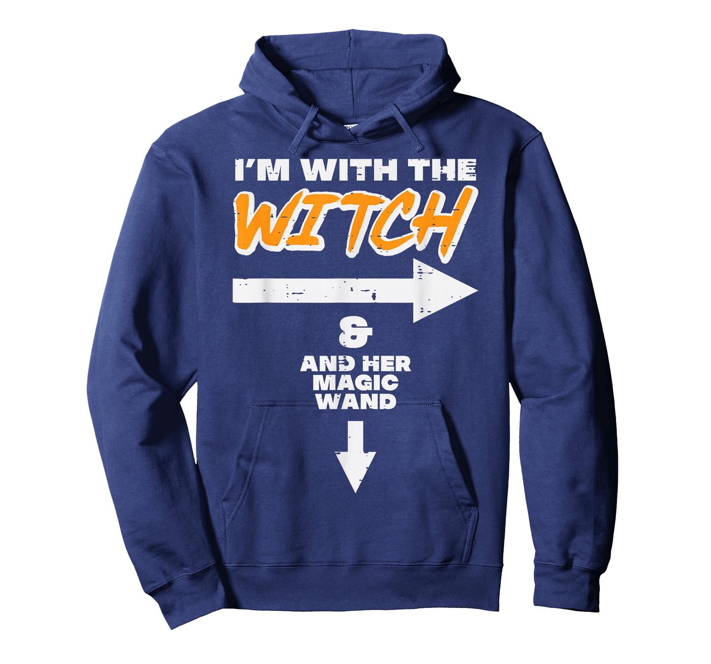 Halloween Im with Witch Magic Wand Funny Match Costume Men T-Shirt
