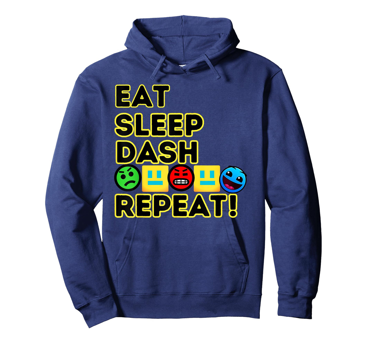 Eat Sleep Dash Repeat Video Game Geometry Video Gamer T-Shirt