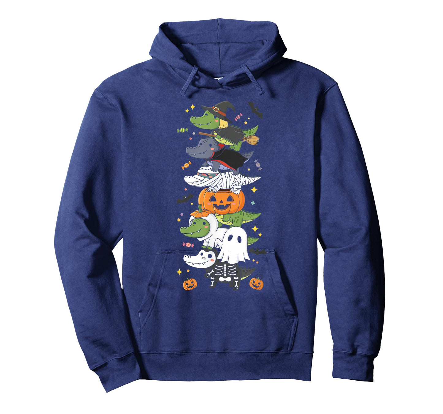 Alligator Witch Vampire Ghost Halloween Kids Mens Womens T-Shirt