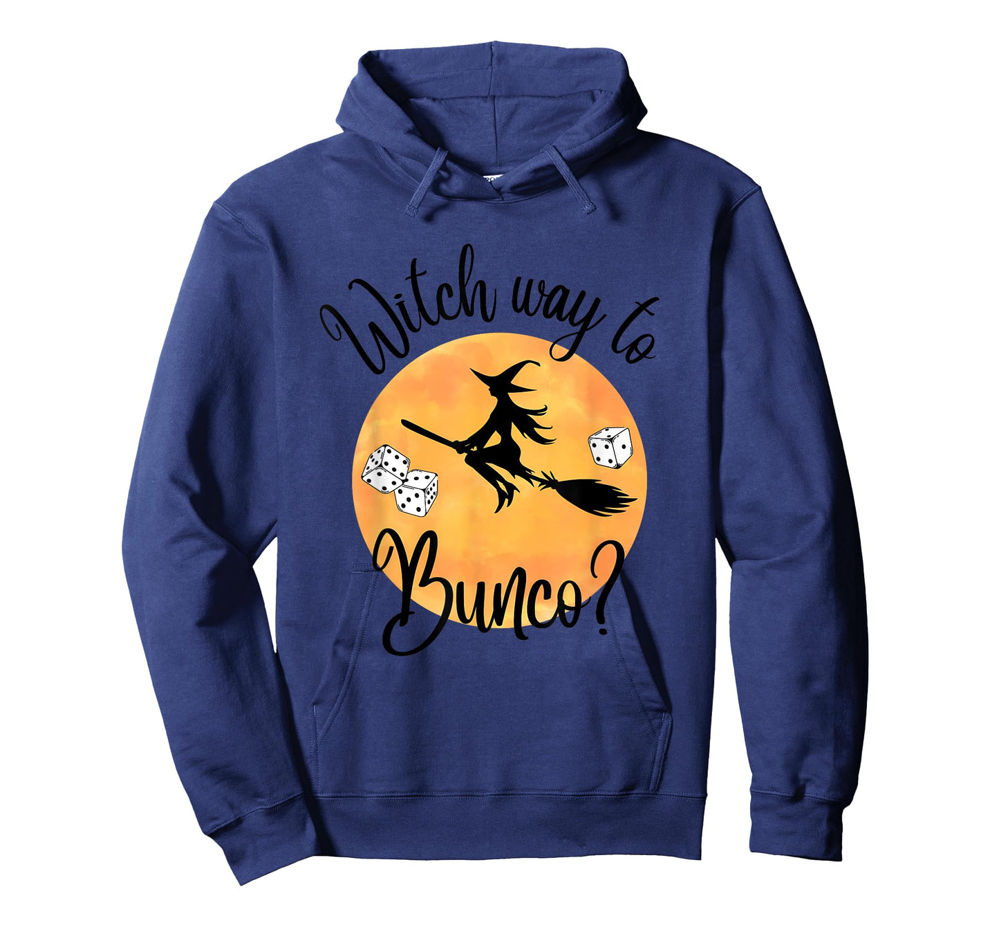 Bunco Halloween Witch Way to Bunco Dice Moon T-Shirt