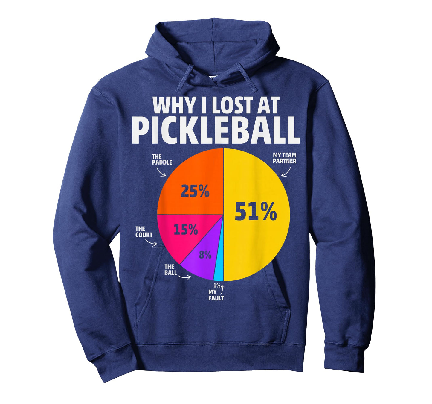 Why I Lose at Pickleball - Humorous Pickleball T-Shirt