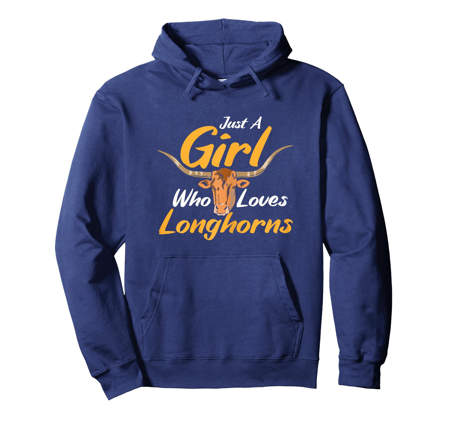 Just A Girl Who Loves Longhorn Funny Texas Longhorn Cow T-Shirt