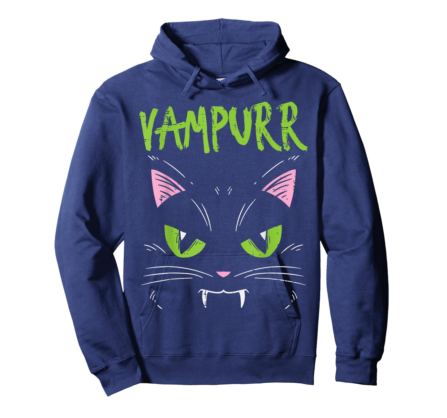 Vampurr Vampire Cat Funny Halloween Animal Men Women Kids T-Shirt