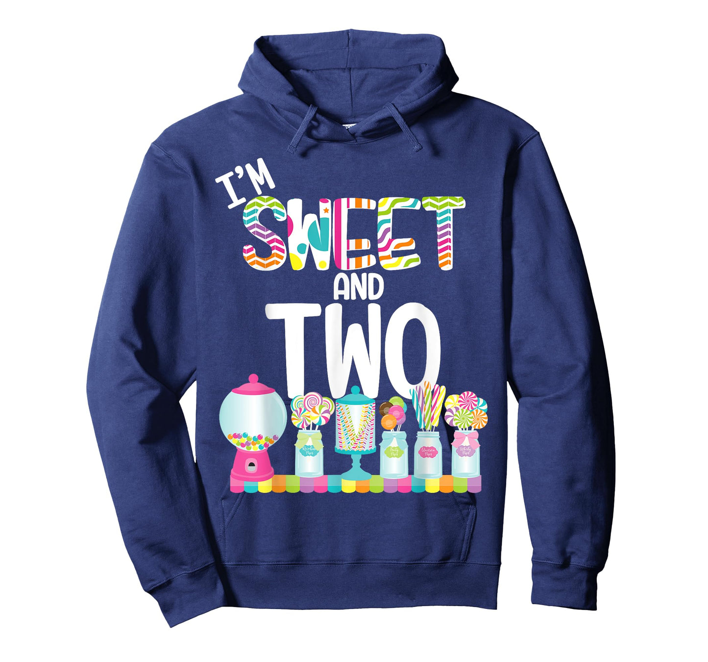 I'm Sweet and Two Candy Theme Birthday Lollipops Gum Candy T-Shirt