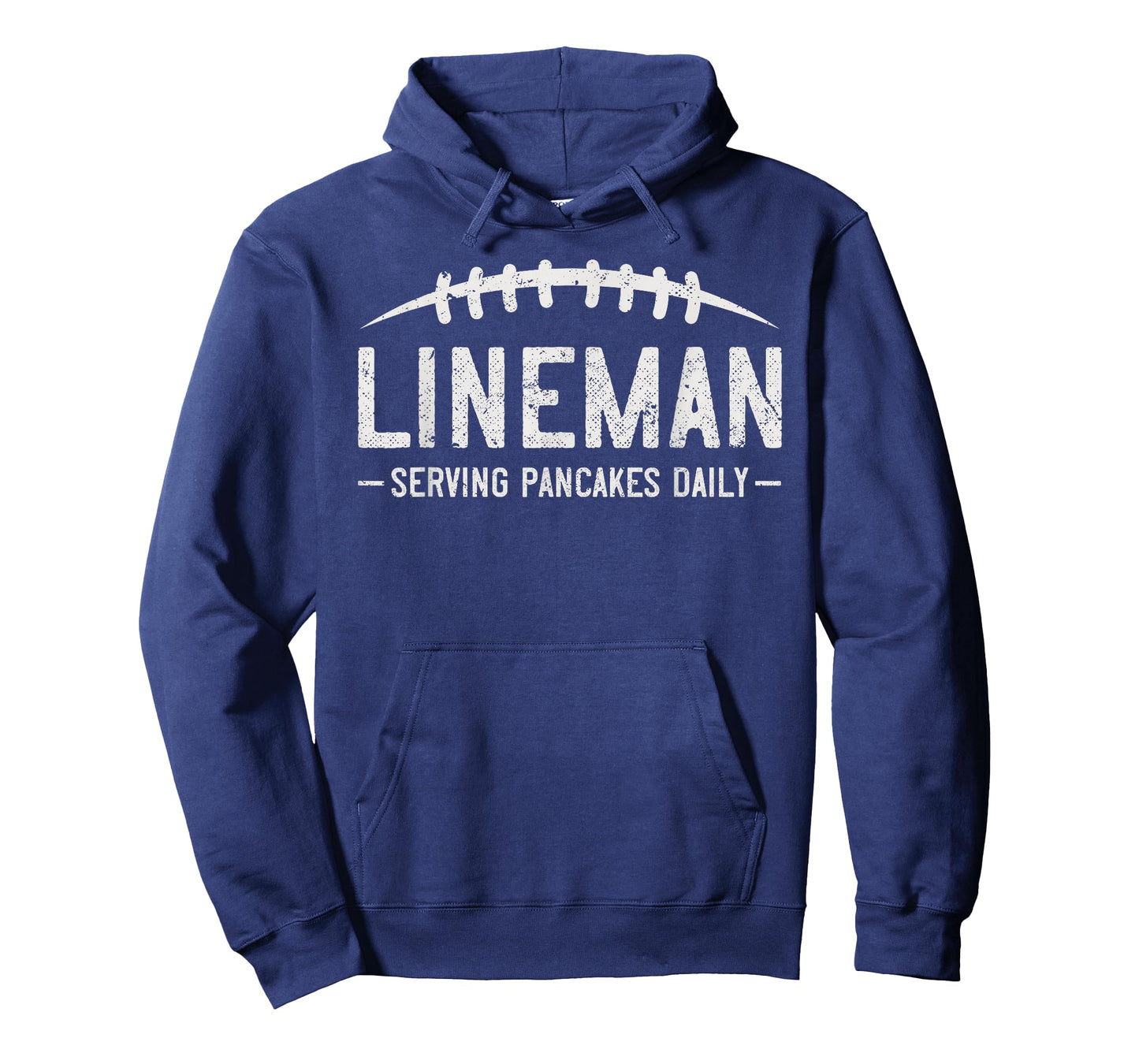 Lineman Serving Pancakes Daily Funny Vintage Football T-Shirt