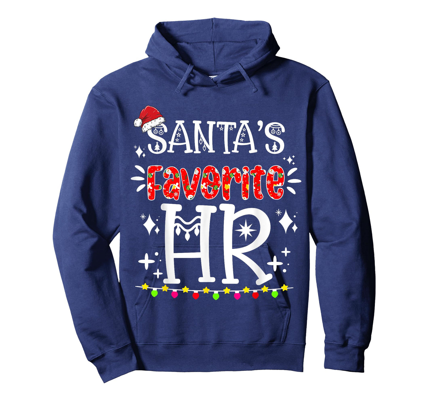 Santa's Favorite HR - Funny HR Christmas Human Resource T-Shirt