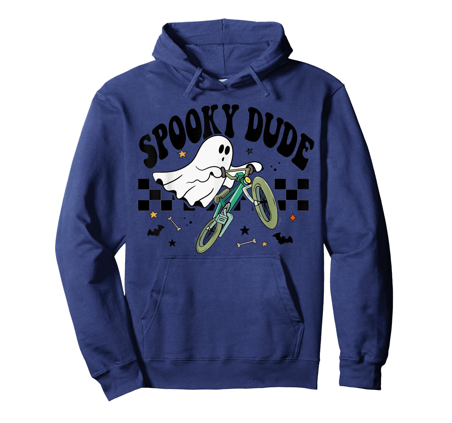 Ghost Cycling Bicycle Bike Retro Halloween Party Costume T-Shirt