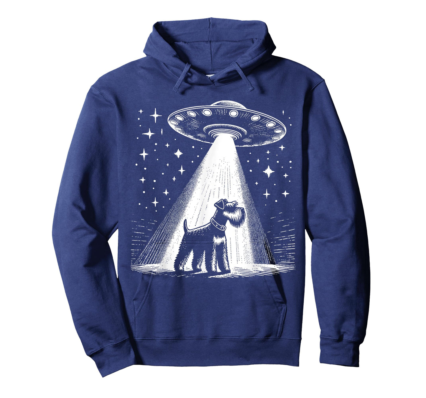 Schnauzer Mom Dad Dog - Funny Alien UFO T-Shirt for Men Women