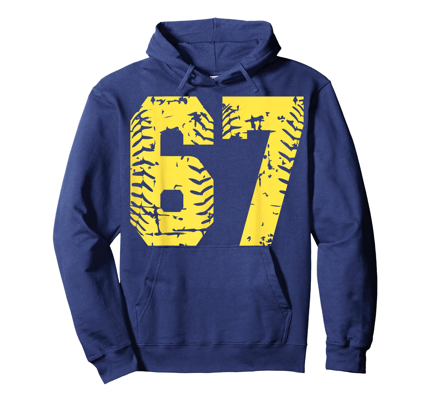 Number 67 Yellow Group Matching Halloween Birthday Funny T-Shirt