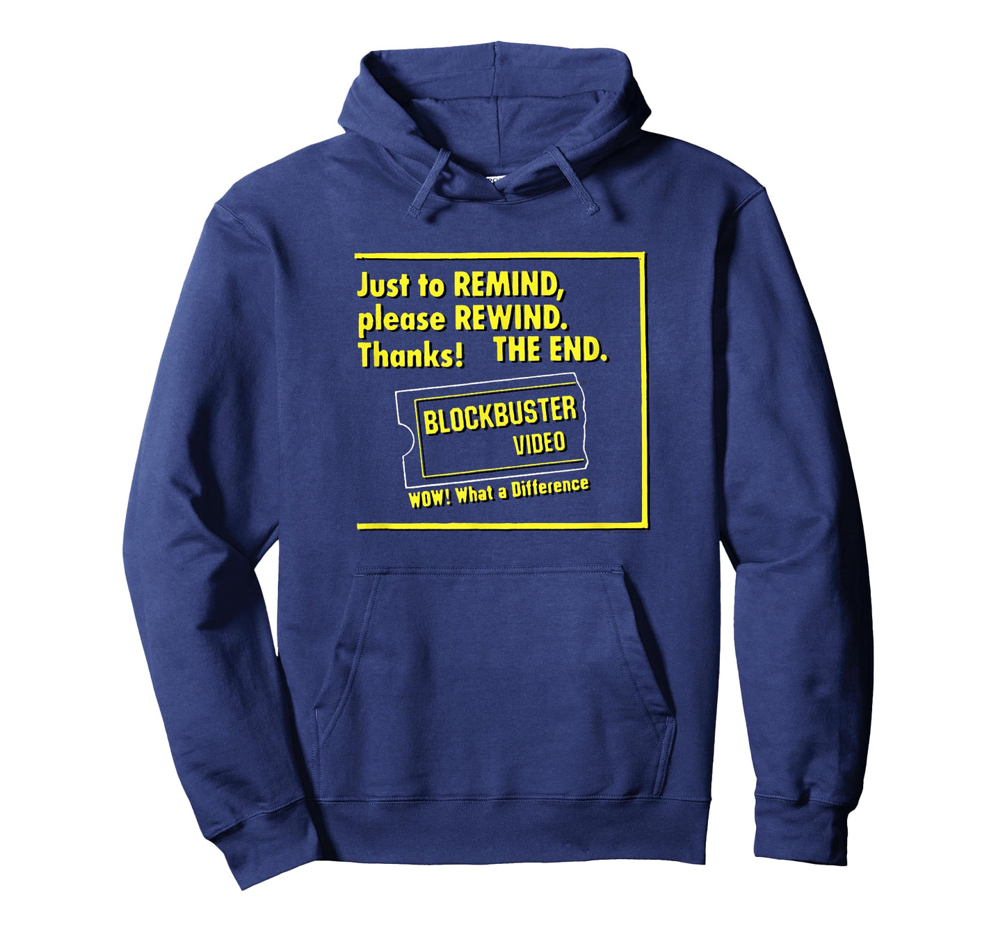Blockbuster Please Rewind The End with Logo Vintage T-Shirt