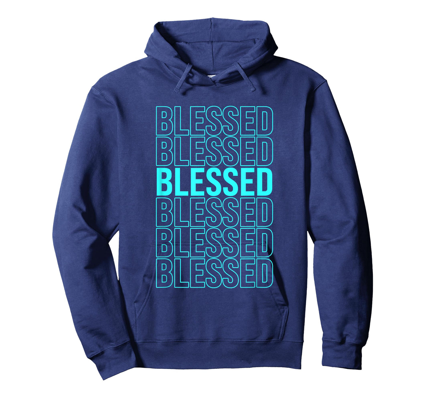 Turquoise Blessed Turquoise Color Graphic T-Shirt