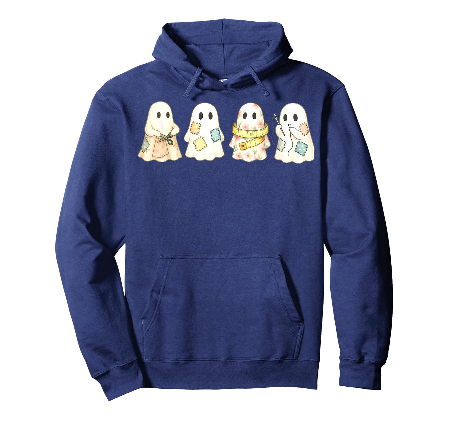 Cute Ghost Quilter Quilting Quilt Lover Sewing Halloween T-Shirt