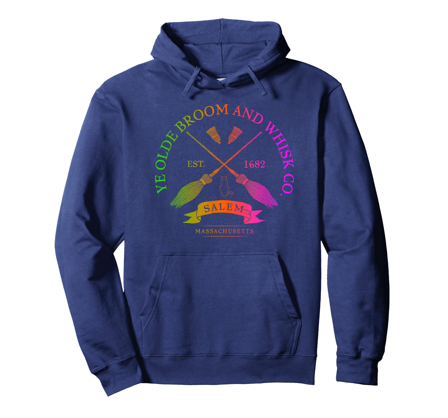 Ye Olde Broom Co - Salem Mass. Est. 1682 Halloween T-Shirt