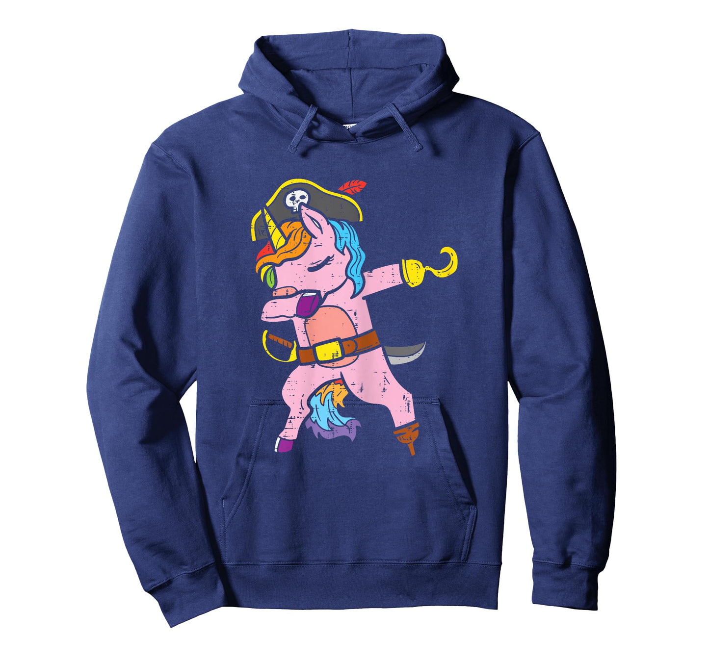 Dabbing Unicorn Pirate Dab Dance Cute Halloween Girls Women T-Shirt