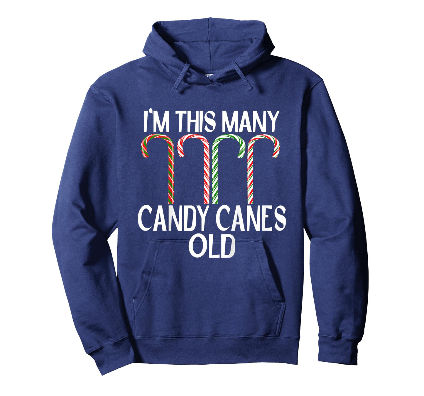 Kids I'm This Many Candy Canes Old Funny 4th Birthday Christmas T-Shirt