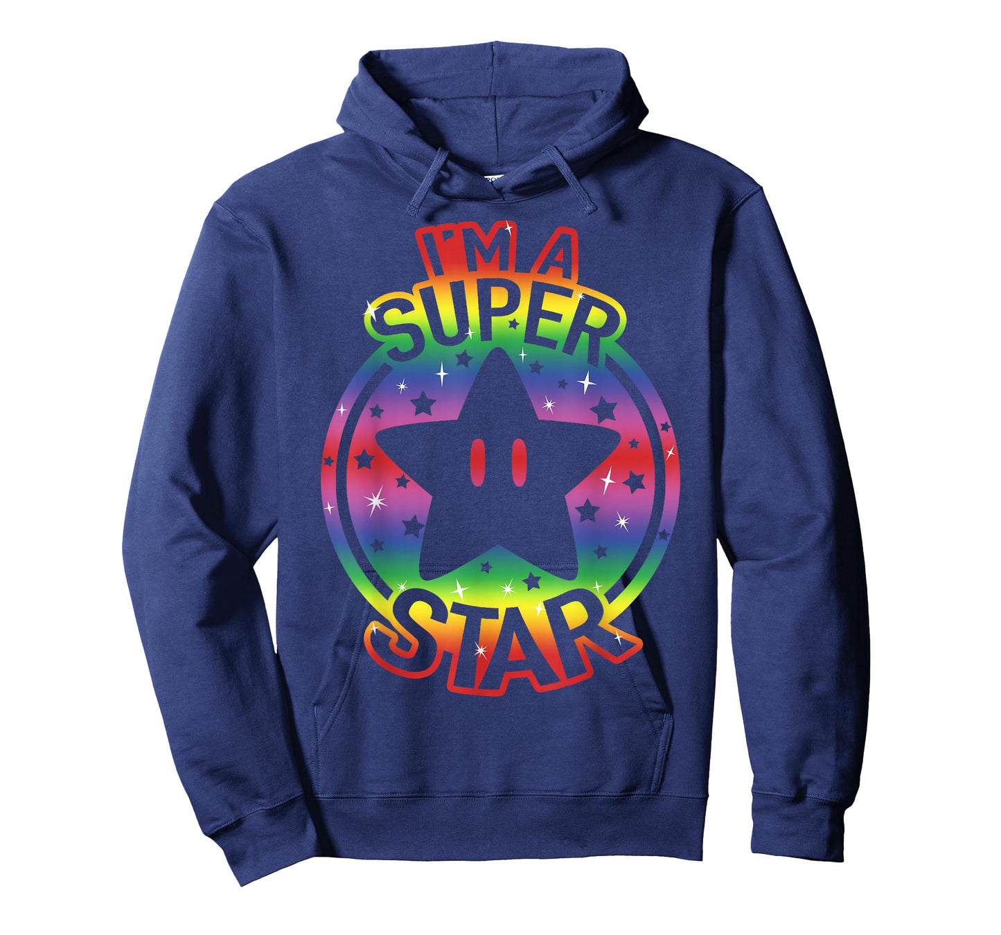 Super Mario Pride I'm A Super Star Rainbow Vintage Nintendo T-Shirt