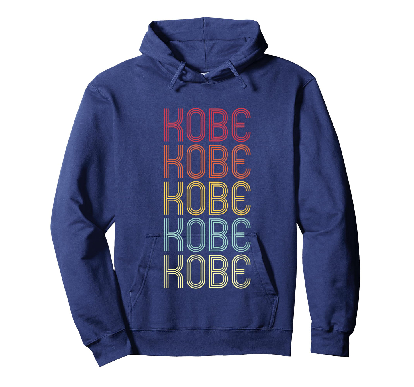 Kobe Retro Wordmark Pattern Vintage Personalized 70s T-Shirt