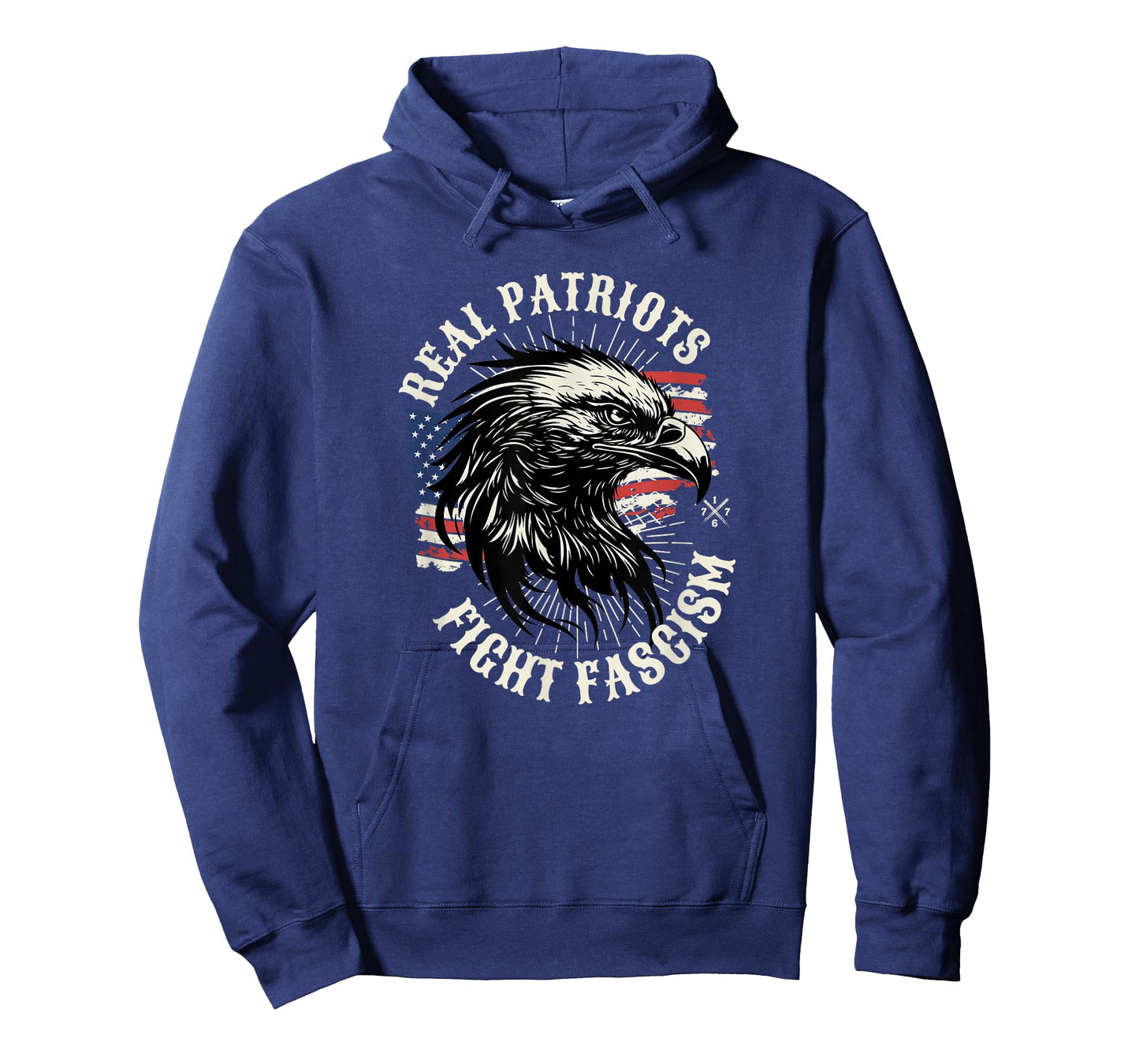Real Patriots Fight Fascism Eagle USA T-Shirt