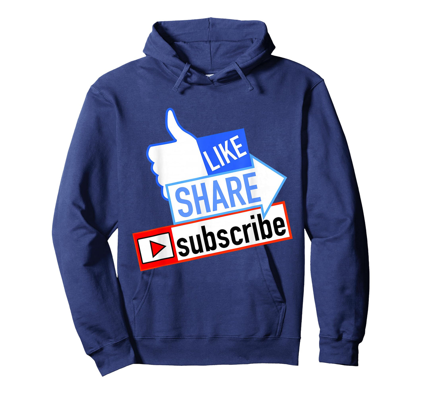 Social Media Like Share Subscribe T-Shirt