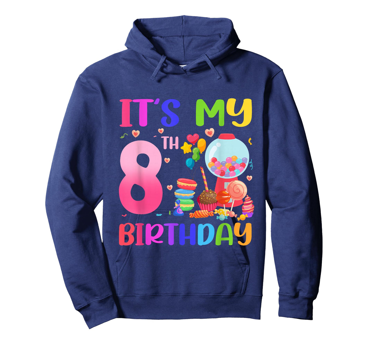 It's My 8th Birthday Girl Candy Candyland 8 Year Old T-Shirt