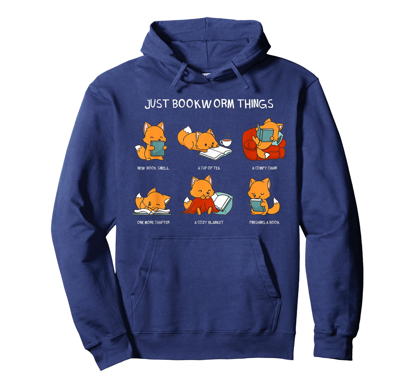Just Bookworm Things Book Reading Books Reader Nerd Fox T-Shirt