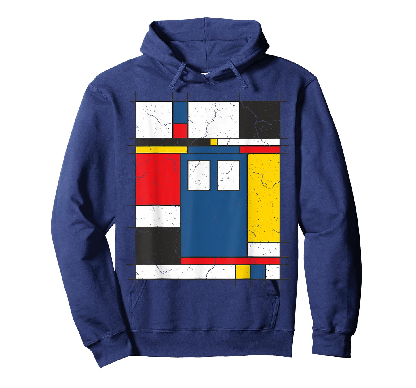 De Stijl Love The Blue Police Public Call Box 2 - Fan Fun T-Shirt
