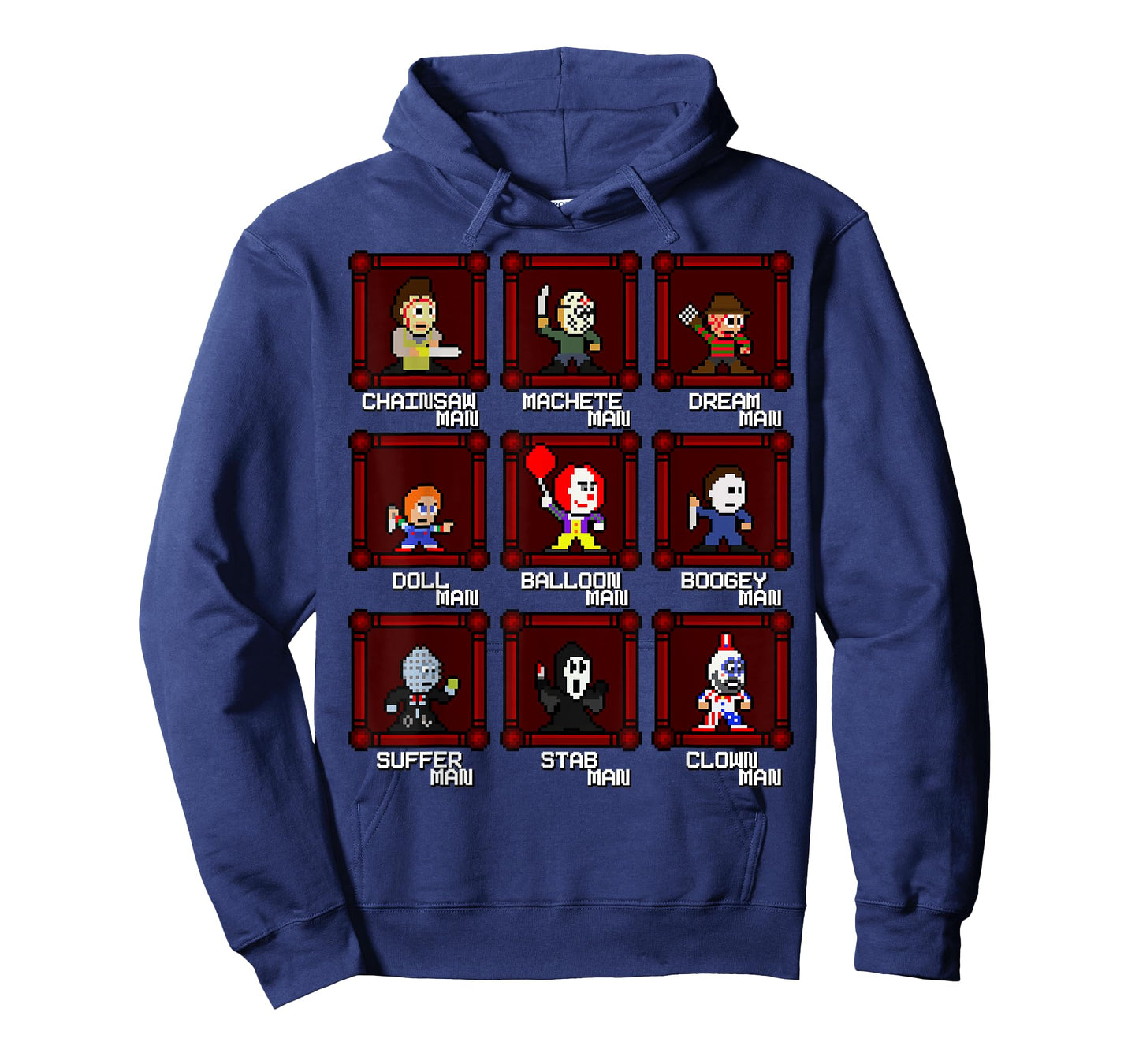 Choose Your Slasher 8-Bit Retro Horror Game T-Shirt